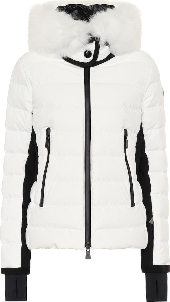 Moncler Fur-trimmed down jacket