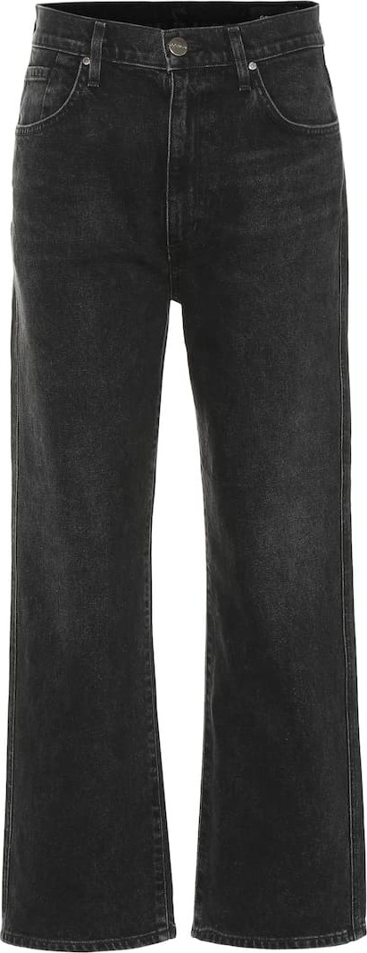 GOLDSIGN The Cropped A high-rise jeans