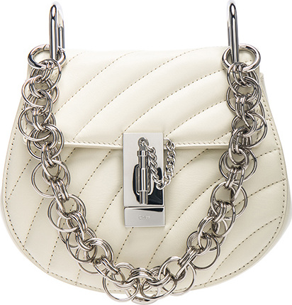 Chloe Mini Drew Bijou Quilted Smooth Calfskin Shoulder Bag