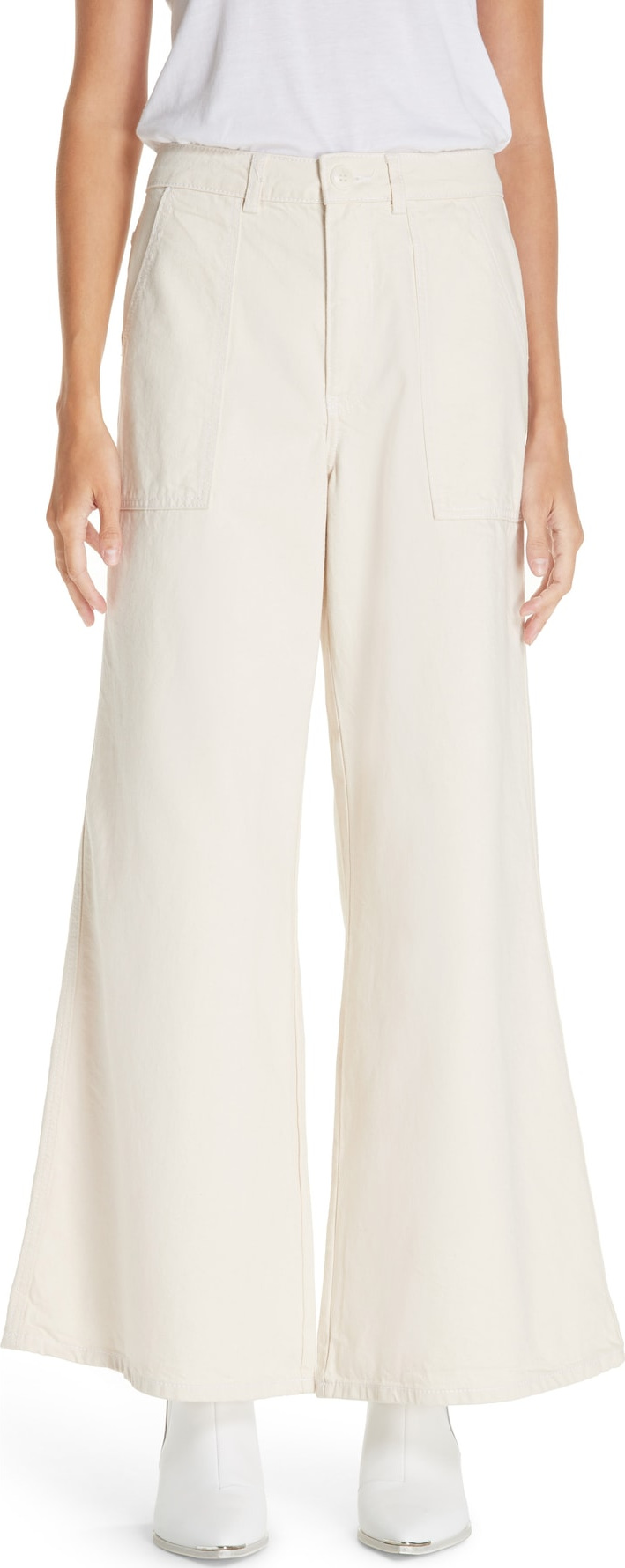 Ganni Bluebell Wide Leg Pants
