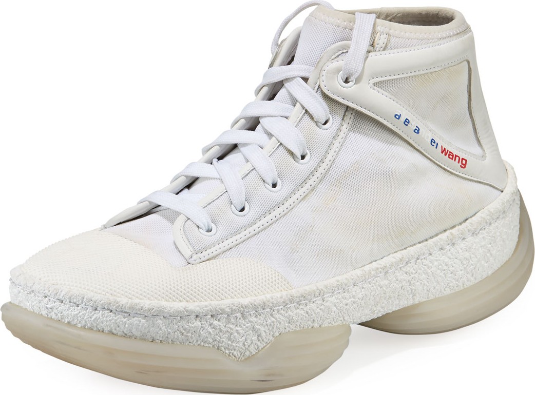 Alexander Wang A1 Lace-Up High-Top Sneakers