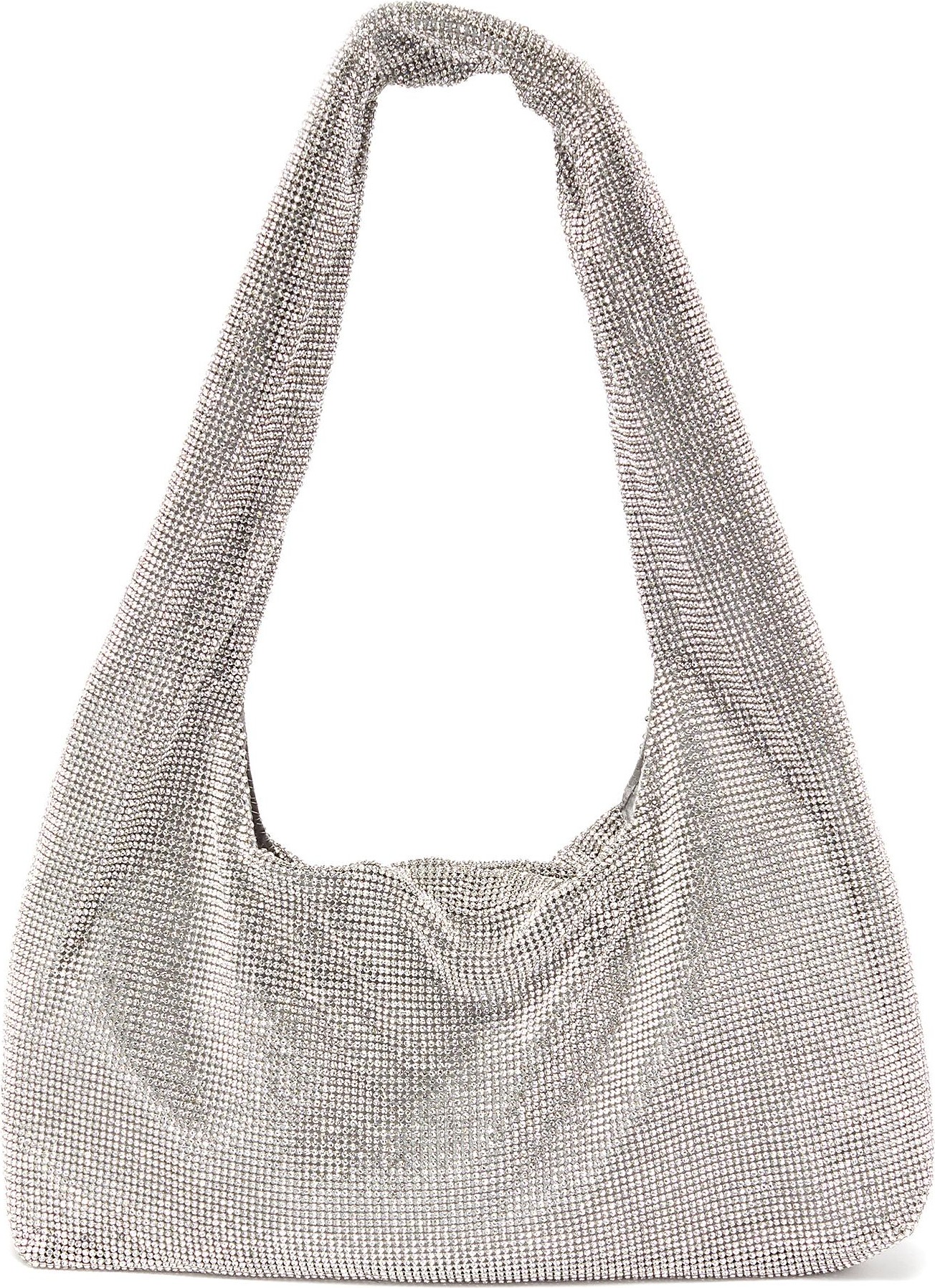 KARA Crystal mesh shoulder bag