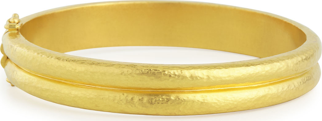Elizabeth Locke 19K Gold Double-Band Bangle Bracelet