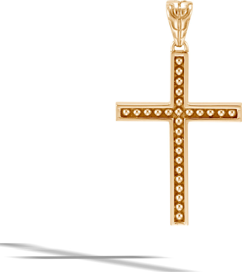 John Hardy Men's Classic Chain 18k Cross Pendant