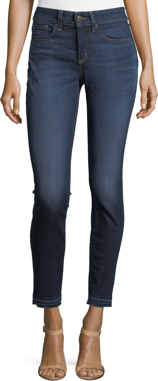 NYDJ Alina Mid-Rise Released-Hem Ankle Jeans