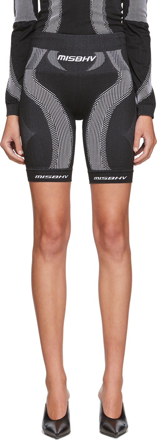 Misbhv Black & White Active Shorts