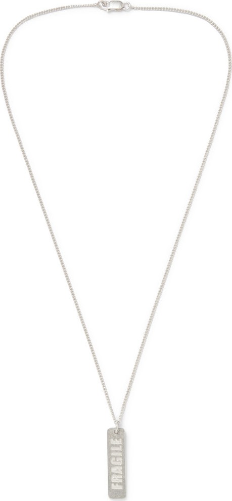 Maison Margiela Stamped Sterling Silver Necklace