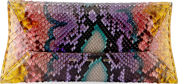VBH Manila Stretch T Colorful Python Clutch Bag
