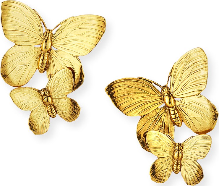 Jennifer Behr Papillon Button Earrings