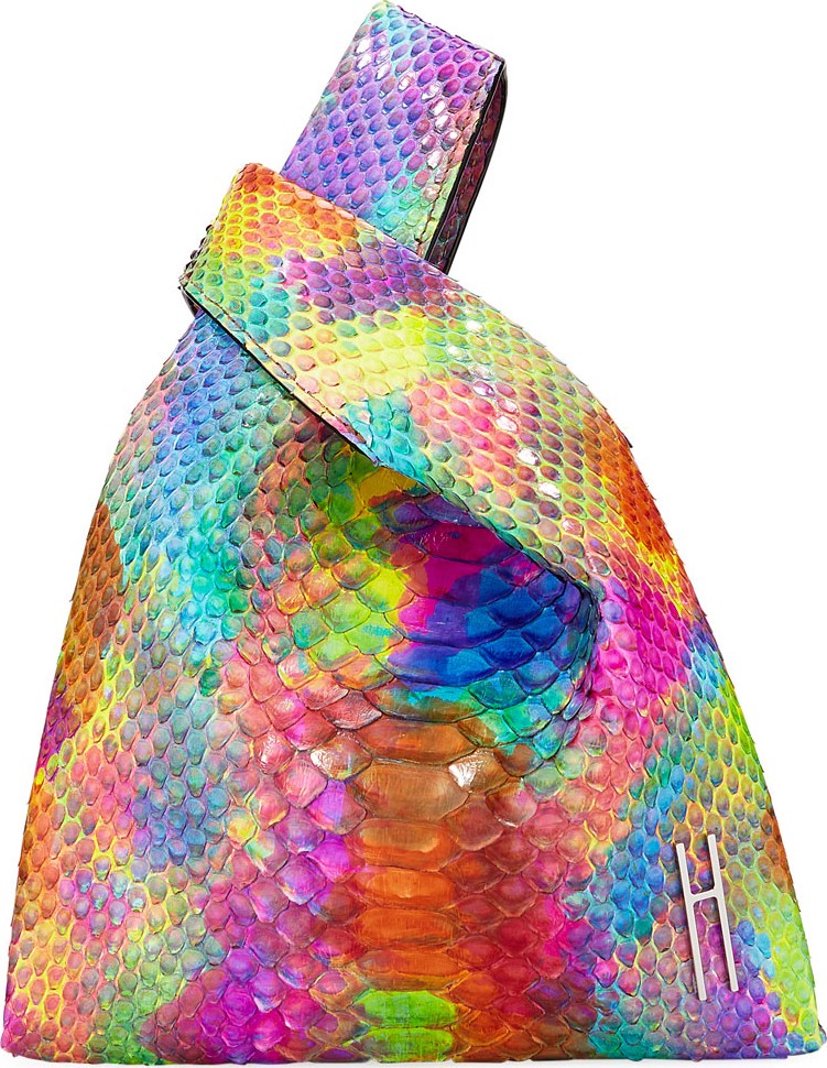 Hayward Rainbow Mini Shopper Python Tote Bag