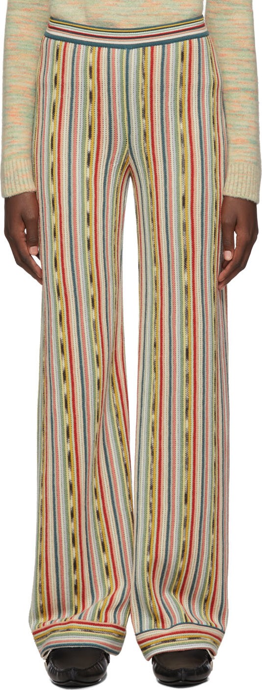 Missoni Multicolor Knit Pull-On Lounge Pants
