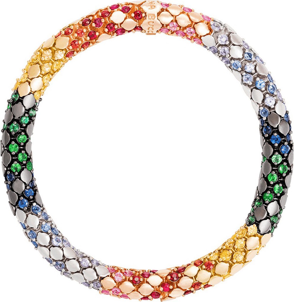 Carolina Bucci Twister Luxe 18k Gold Medium Rainbow Bracelet