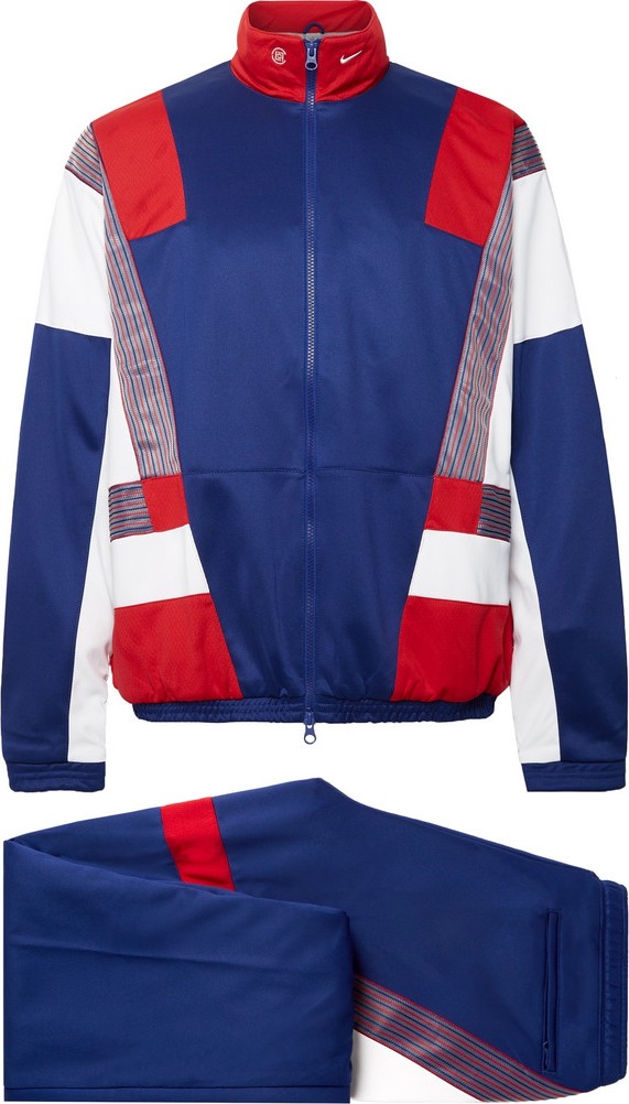 Nike + CLOT Colour-Block Mesh-Panelled Dri-FIT Tracksuit