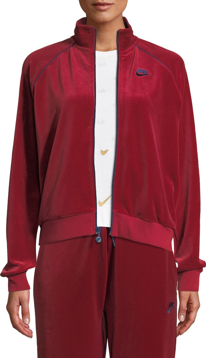 Nike Zip-Front Velour Track Jacket