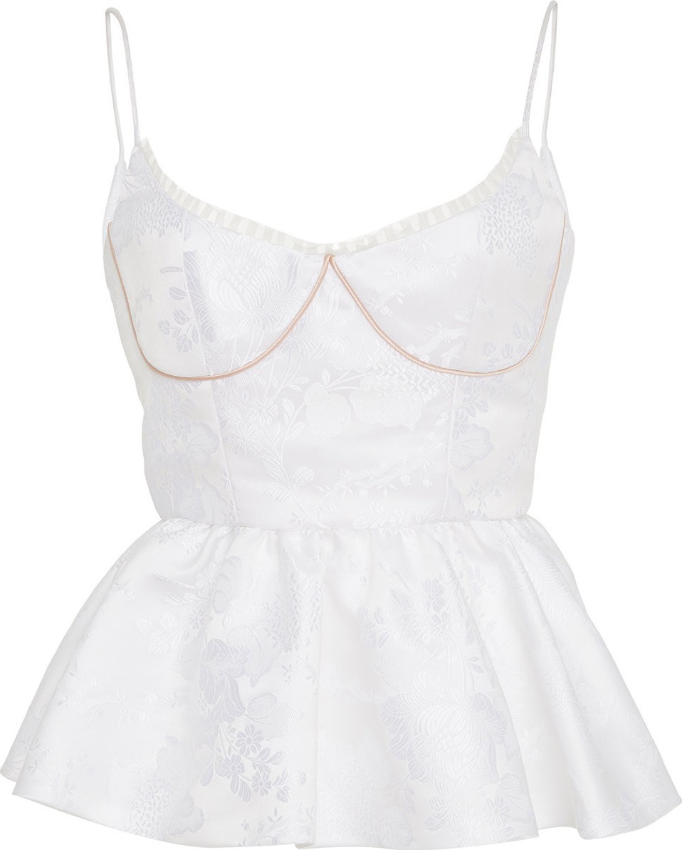 Markarian Croset Peplum Top