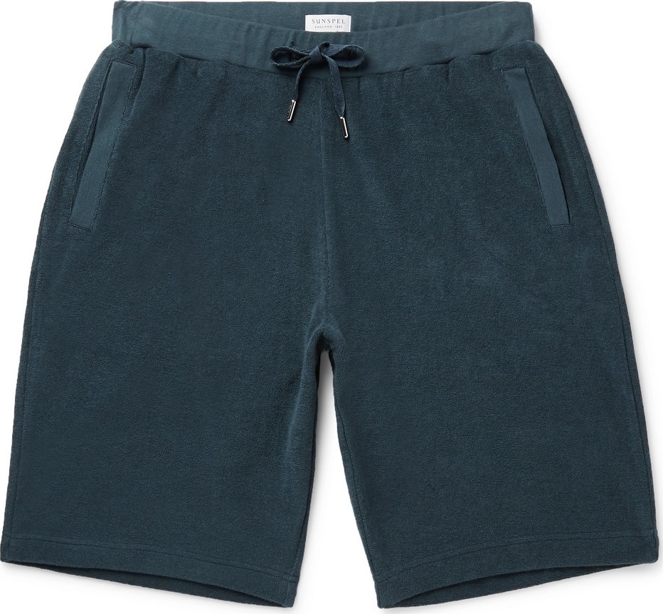 Sunspel Cotton-Terry Drawstring Shorts