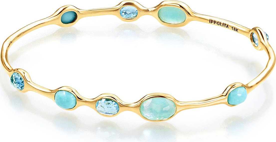 IPPOLITA 18k Gold Rock Candy® 9-Station Bangle in Waterfall
