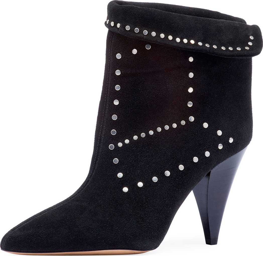 Isabel Marant Lisbo Studded Suede Booties