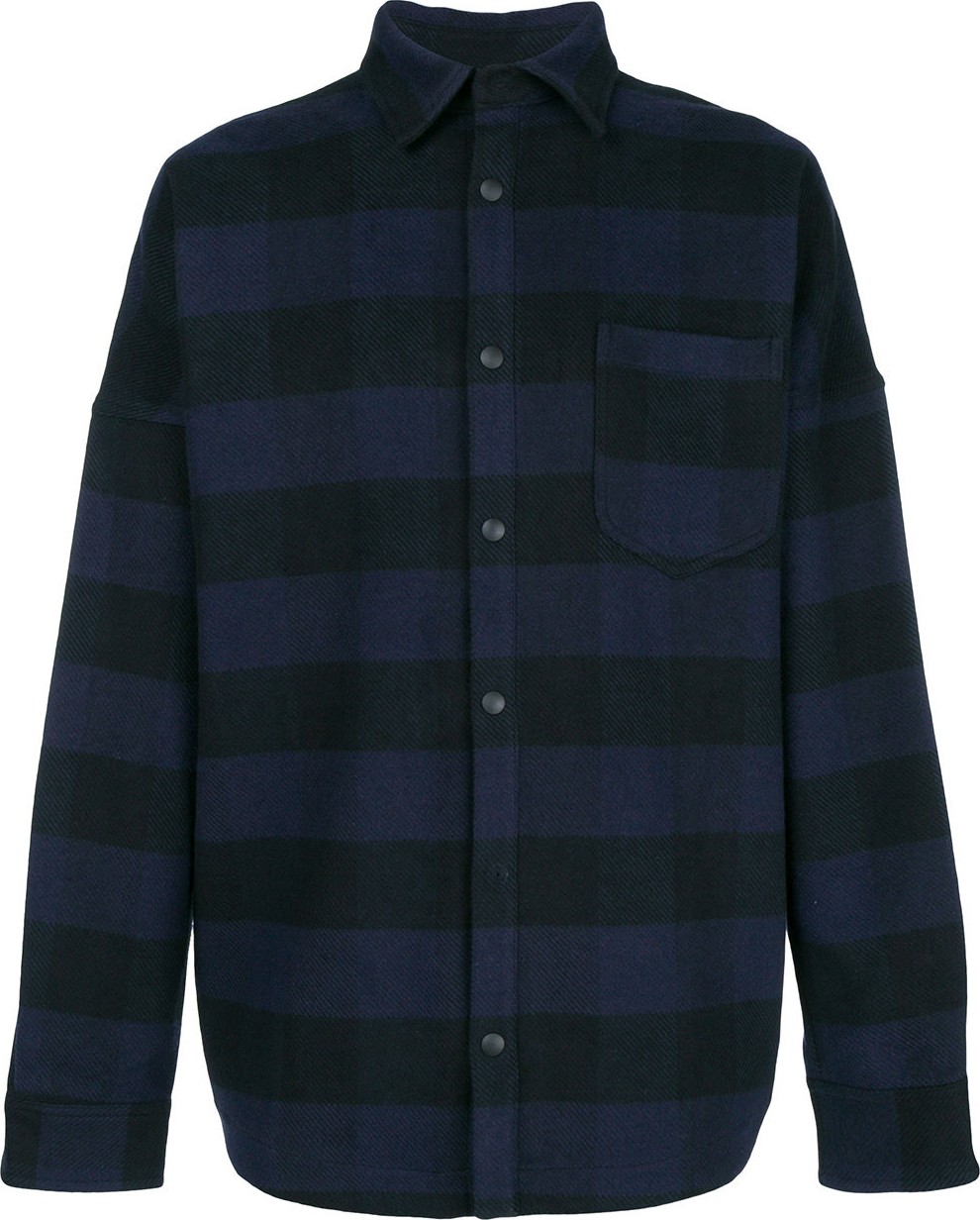 Palm Angels print checked shirt