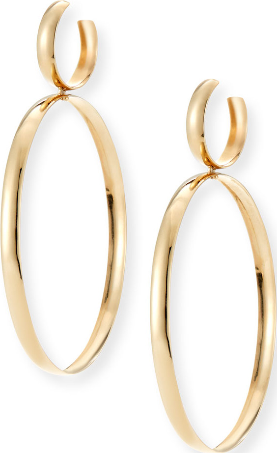 Lana Curve Large Hoop Drop Earrings