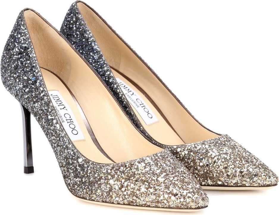 Jimmy Choo Exclusive to mytheresa – Romy 85 glitter pumps