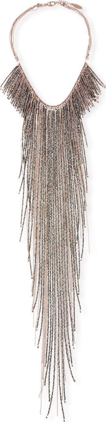 Brunello Cucinelli Monili Long Fringe Necklace