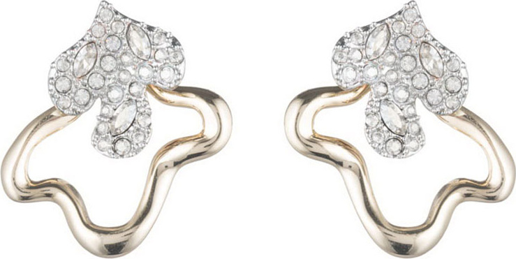 Alexis Bittar Crystal Encrusted Earrings w/ Freeform Jacket