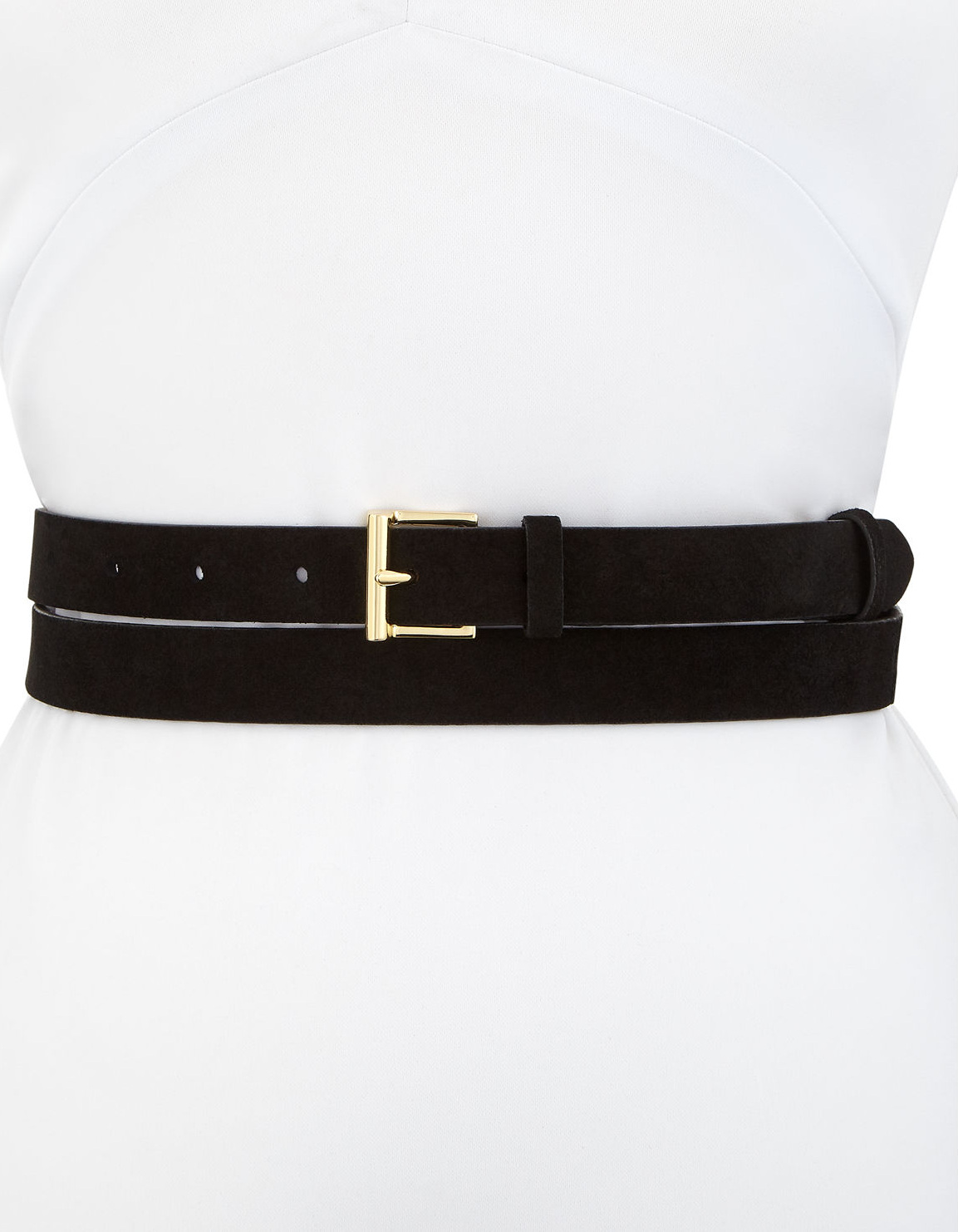 FRAME DENIM Double-Wrap Suede Leather Belt