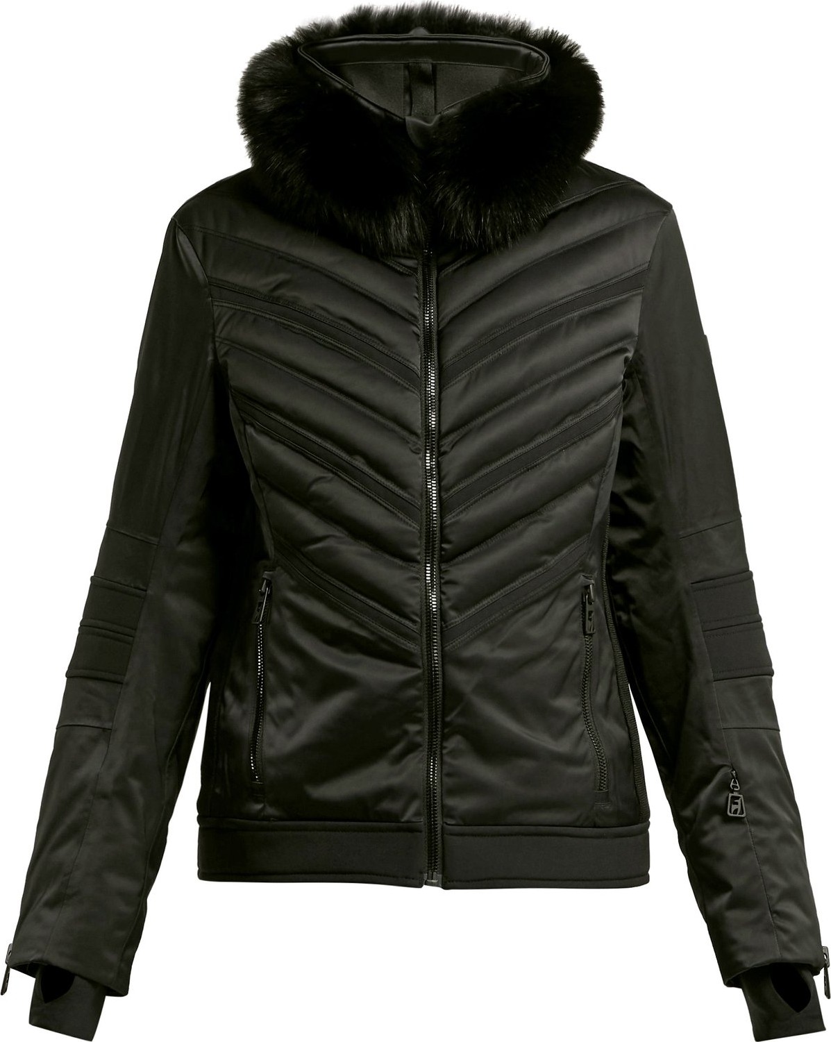 Toni Sailer Mila fur-trimmed quilted ski jacket