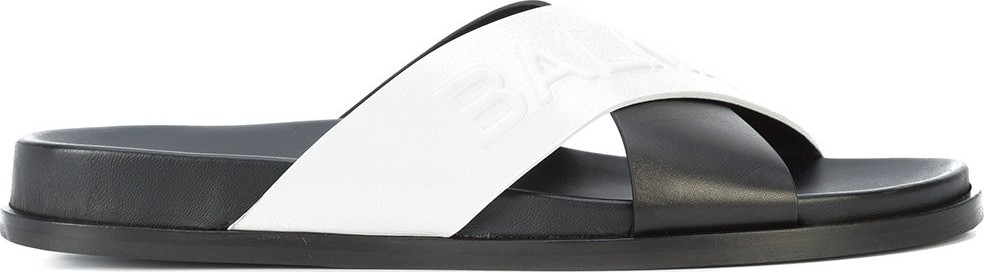 Balmain bi-colour crossover strap slides