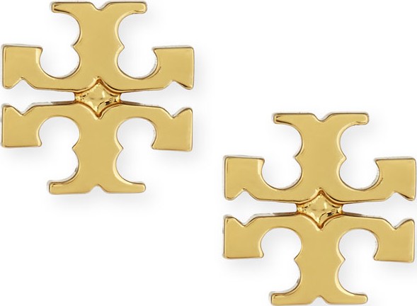 Tory Burch Logo Stud Earrings