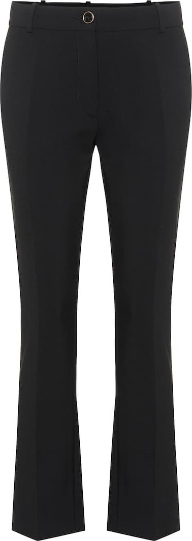 Valentino Cropped wool-blend pants
