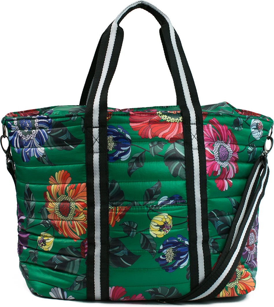Think Royln Junior Wingman Floral-Print Quilted Tote Bag