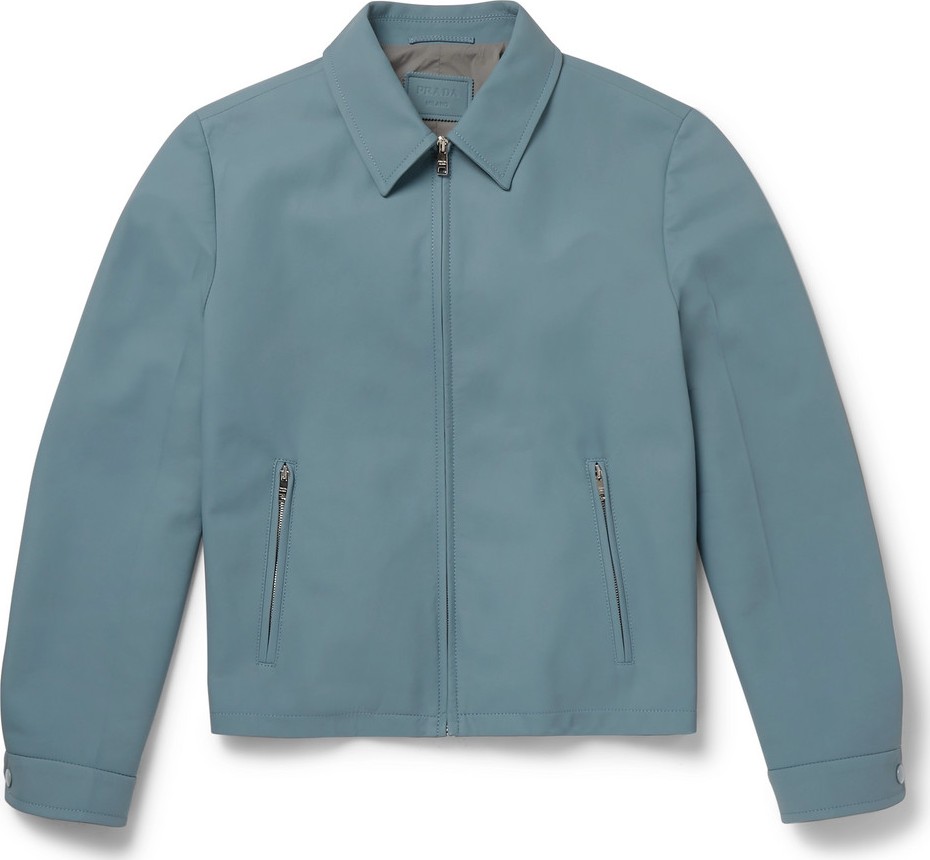 Prada Matte-Leather Blouson Jacket