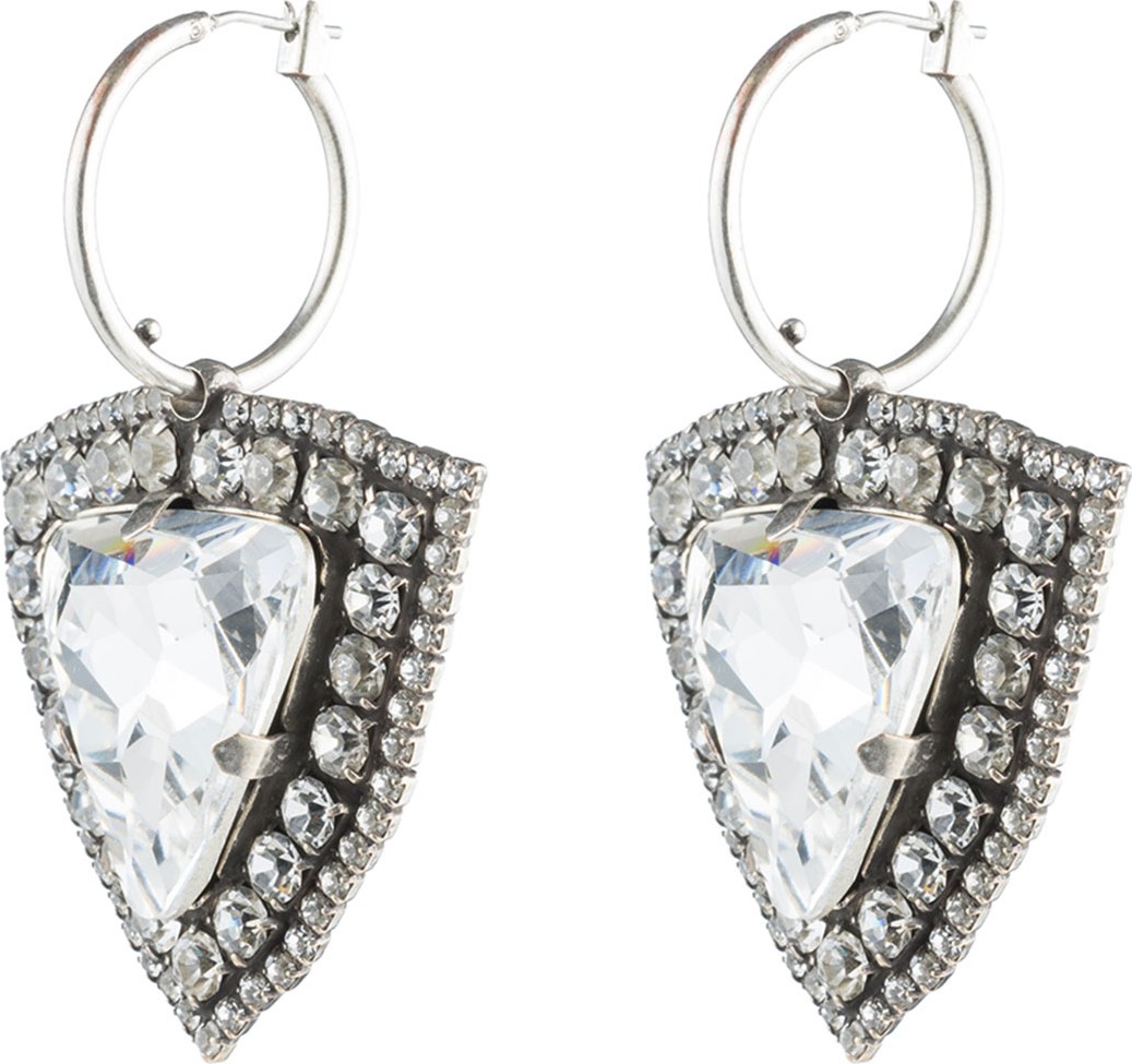 DANNIJO Portner Crystal Hoop Drop Earrings