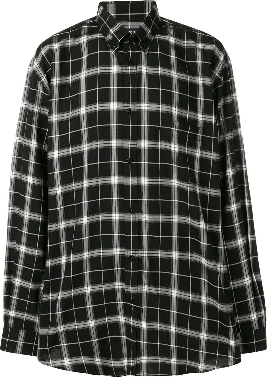 Balenciaga logo flannel shirt