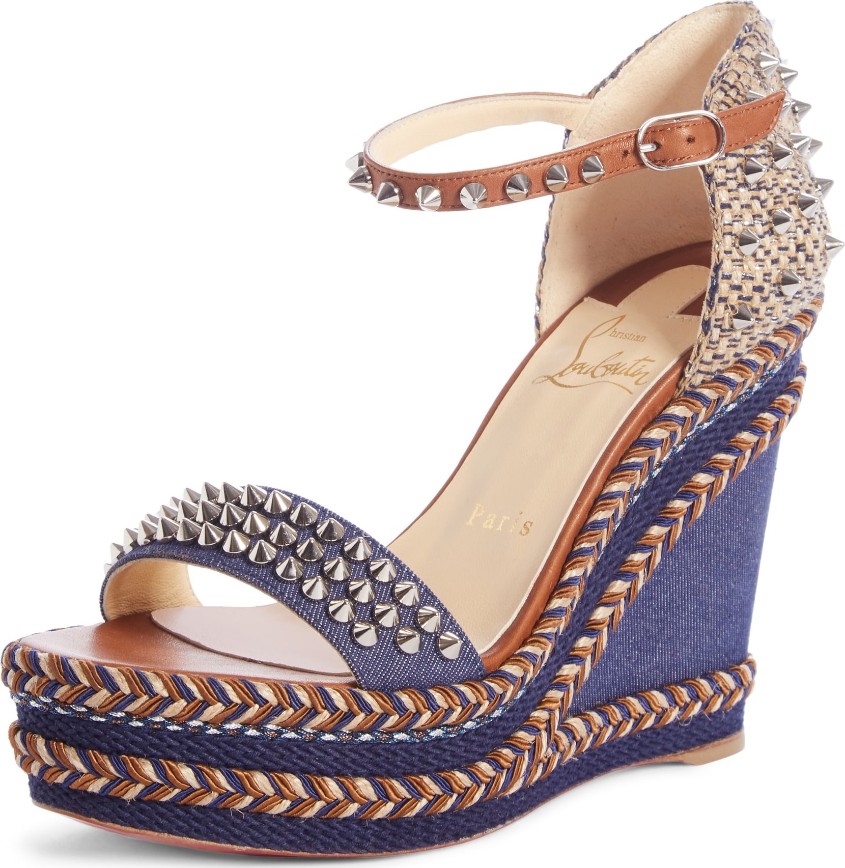 Christian Louboutin Madmonica Spike Wedge Sandal