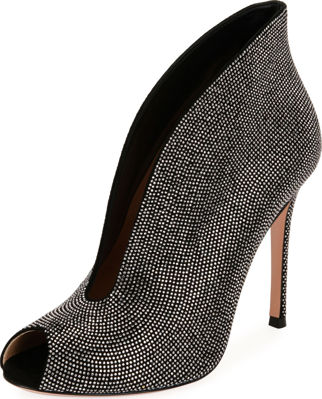 Gianvito Rossi Embellished Suede 105mm Bootie