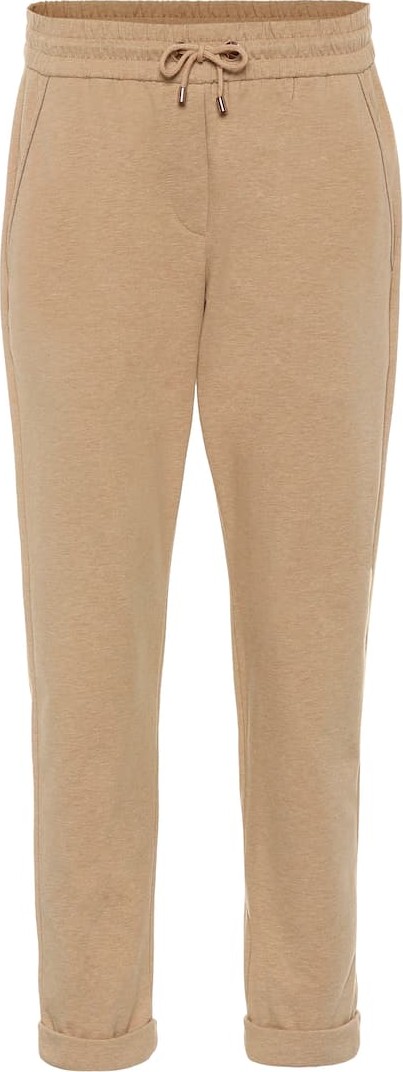 Brunello Cucinelli Stretch-cotton jersey trackpants