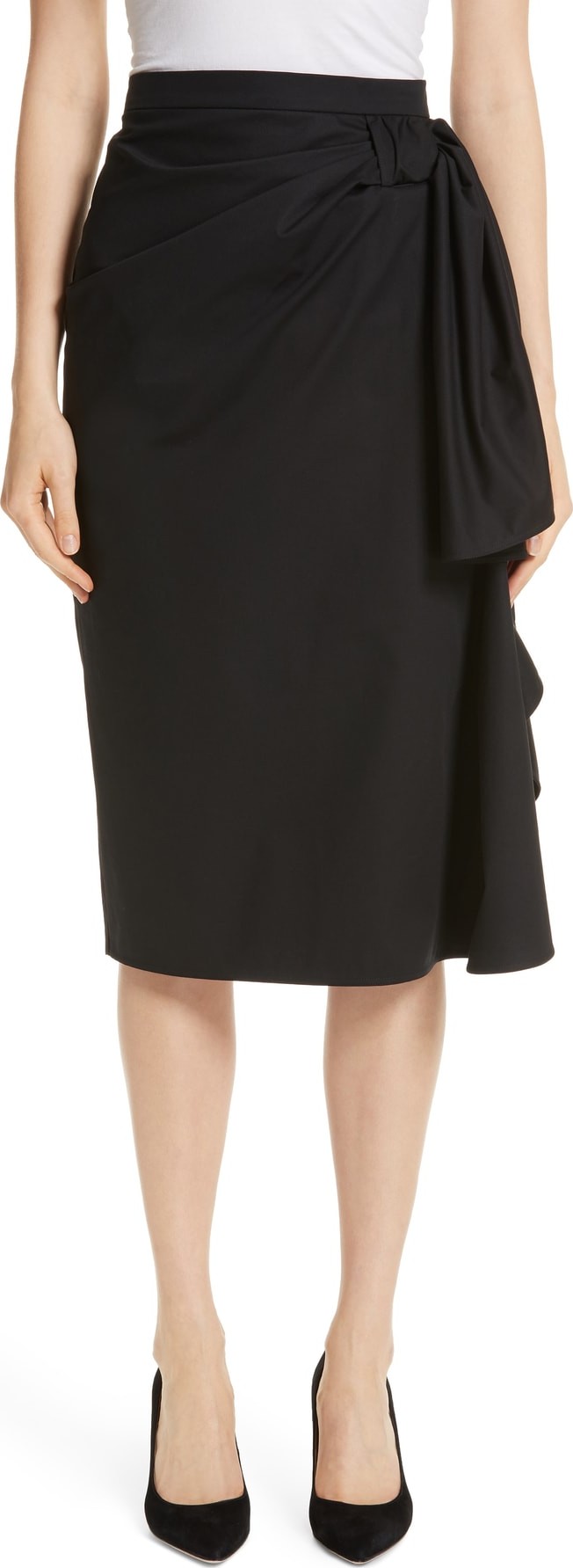 Max Mara Attilia Ruffle Silk Skirt