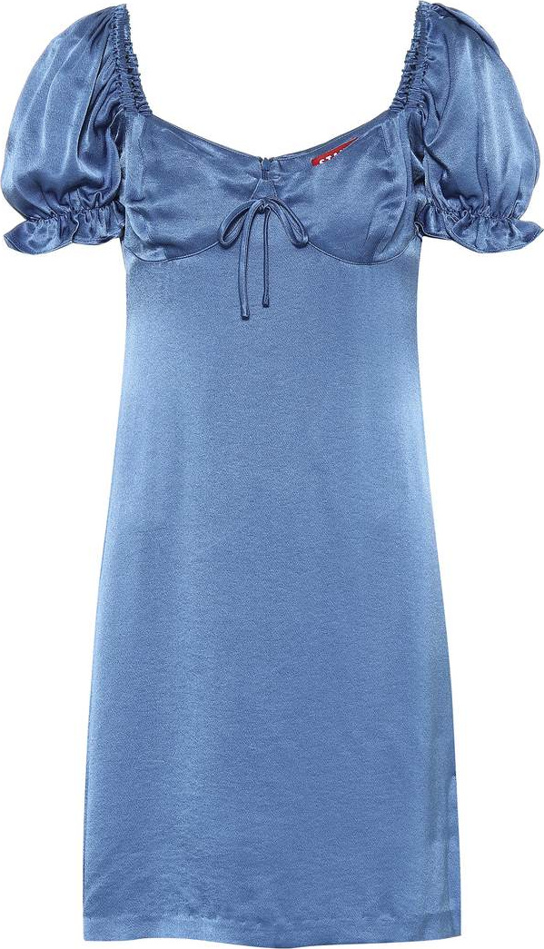 Staud Kimberly satin minidress