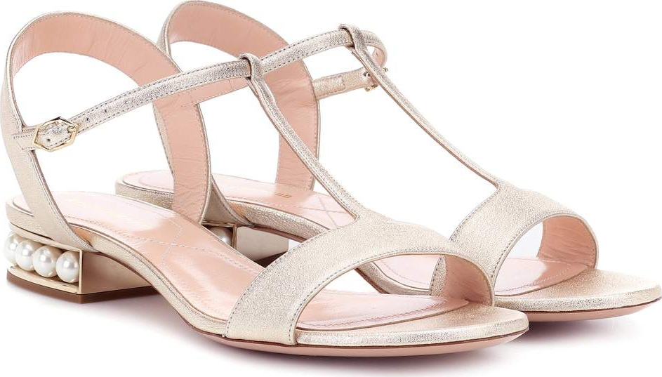 Nicholas Kirkwood Casati Pearl leather sandals