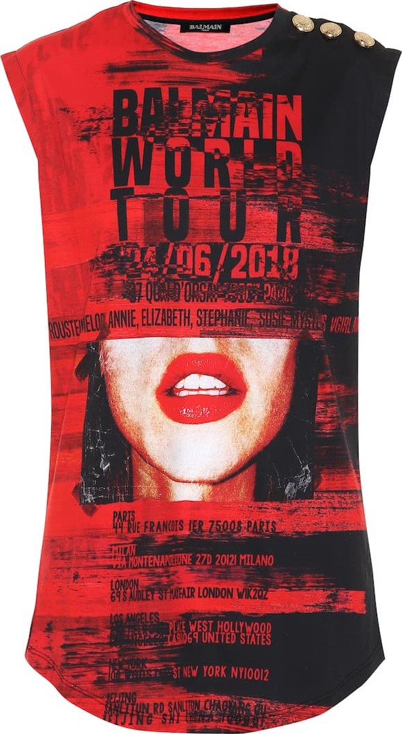 Balmain Printed cotton shirt