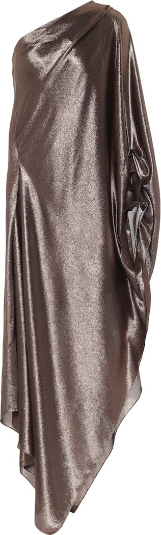 Roland Mouret Exclusive to Mytheresa – Ritts one-shoulder silk-blend draped gown