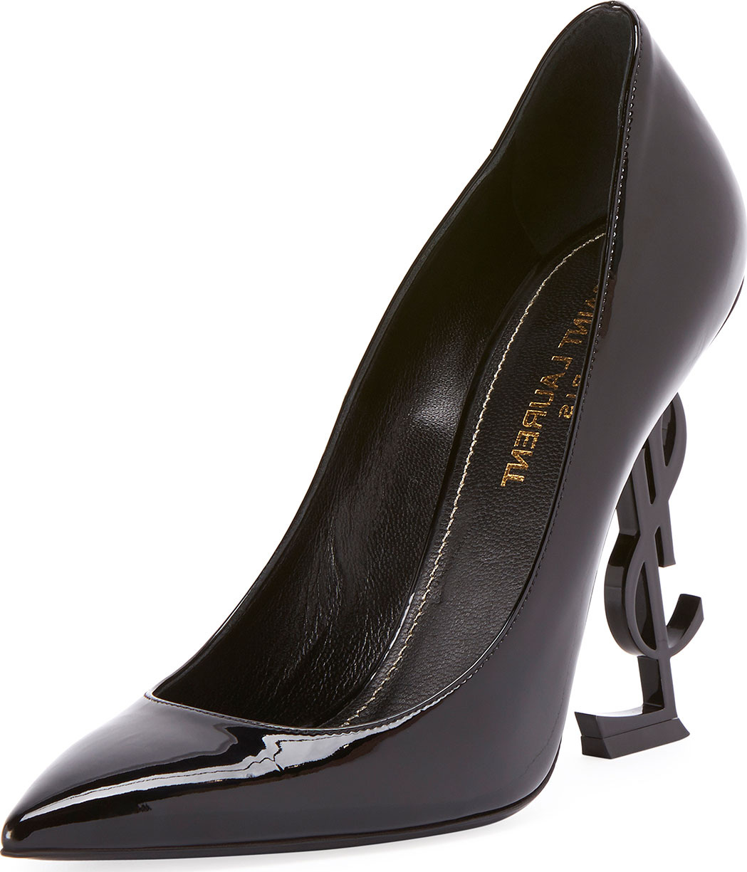 Saint Laurent OpYum Patent 110mm YSL-Heel Pumps - Tonal Hardware