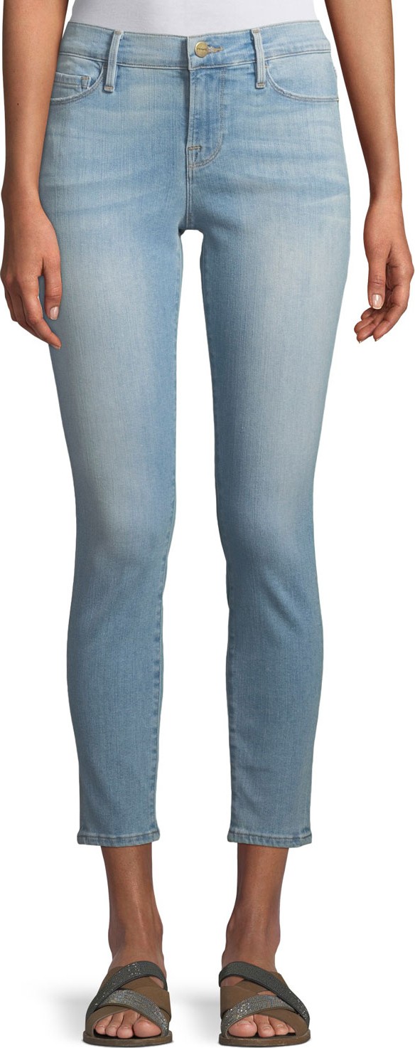 FRAME DENIM Le Skinny Cropped Low-Rise Jeans, Southall