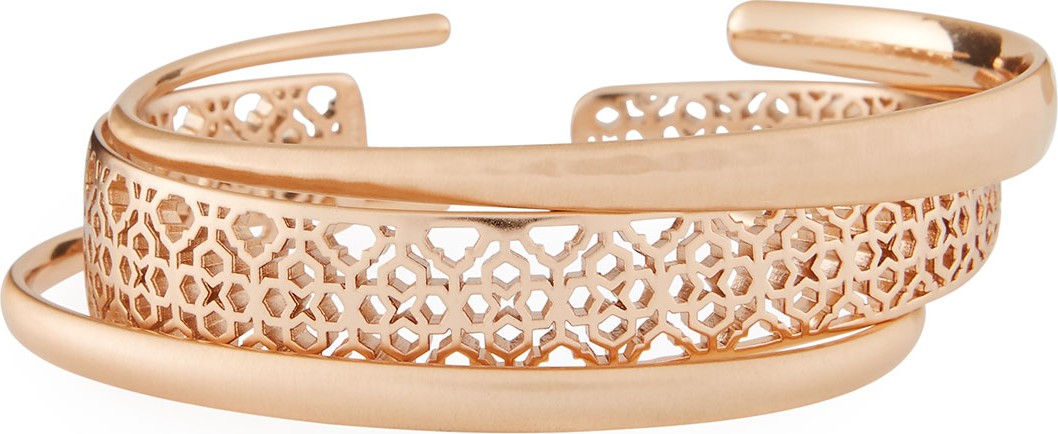 Kendra Scott Tiana Pinch Filigree Stack Bracelets, Set of 3