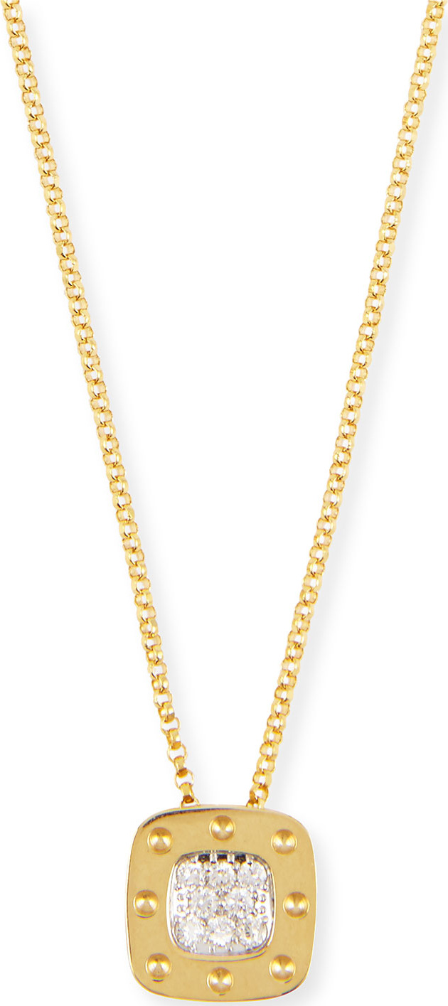 Roberto Coin Pois Moi 18k Diamond Pendant Necklace
