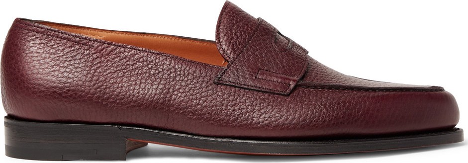 John Lobb Lopez Full-Grain Leather Penny Loafers