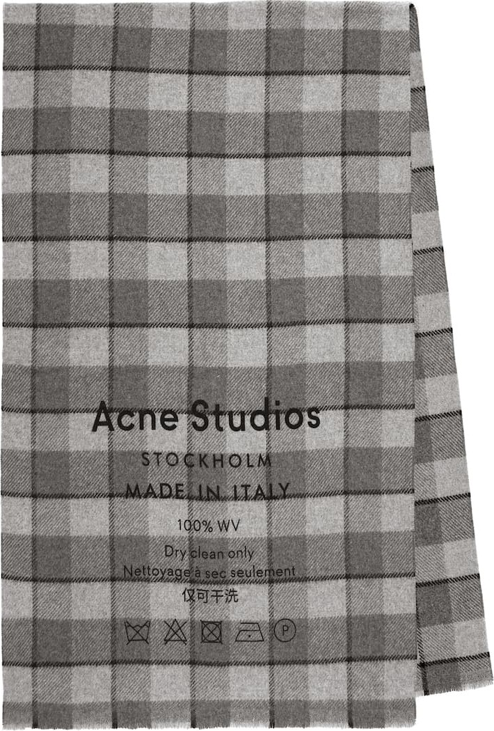 Acne Studios Checked wool scarf
